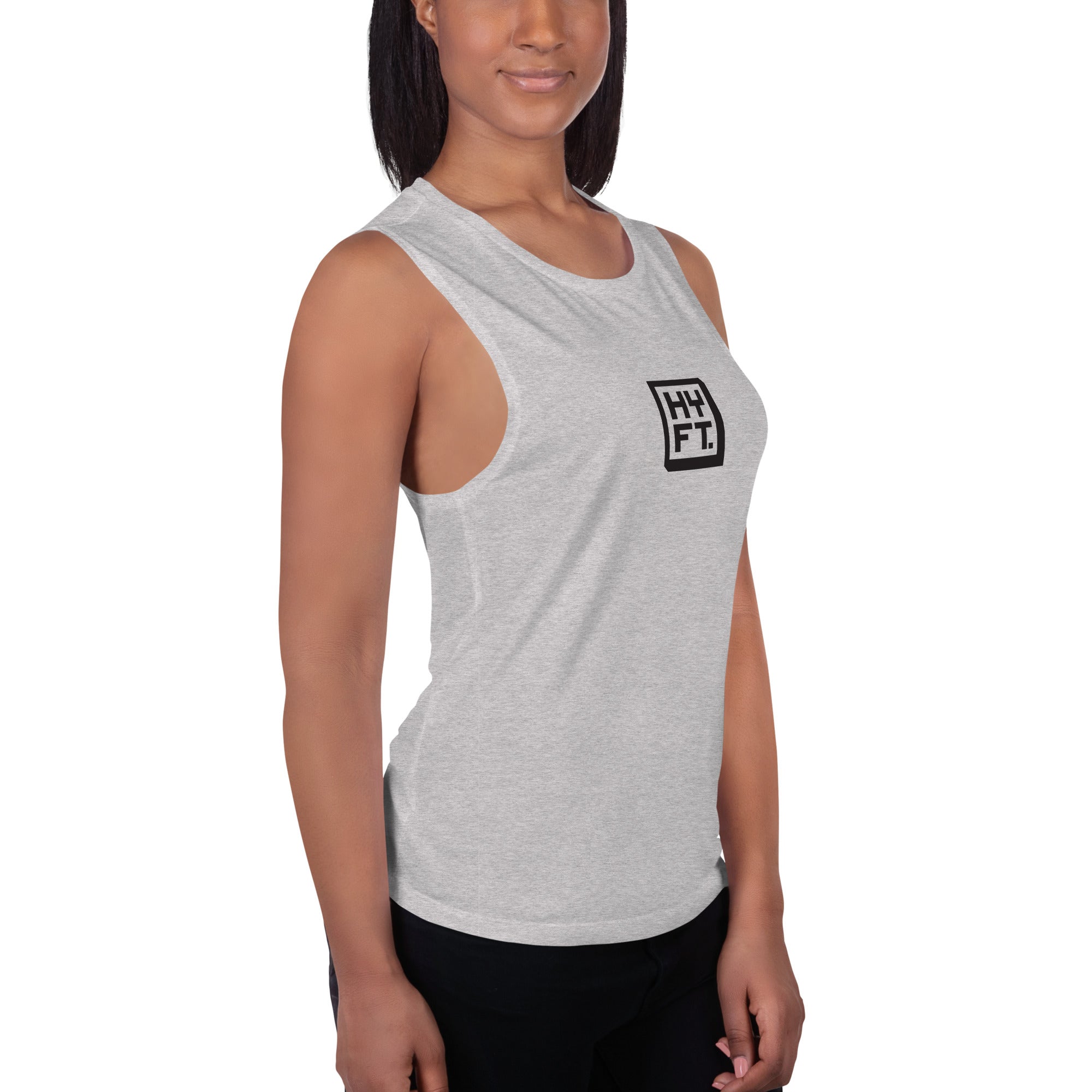 Hoye Fit Boxed Logo - Light Tanks Black Print