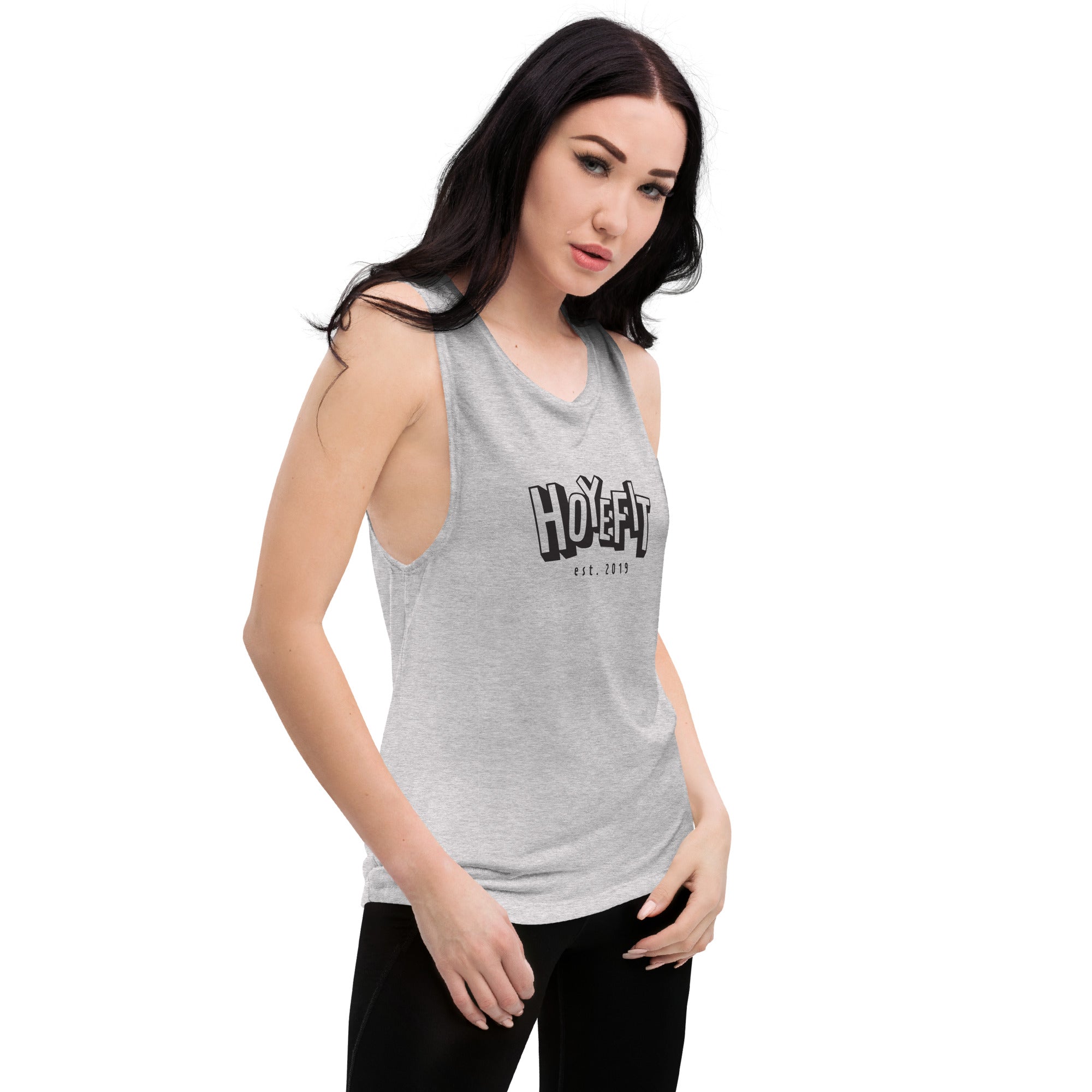 Hoye Fit Block Logo - Light Shirts Black Print