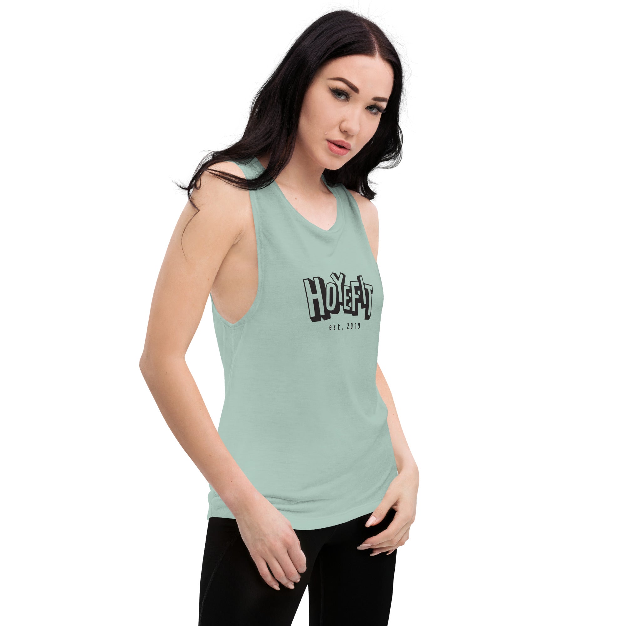 Hoye Fit Block Logo - Light Shirts Black Print