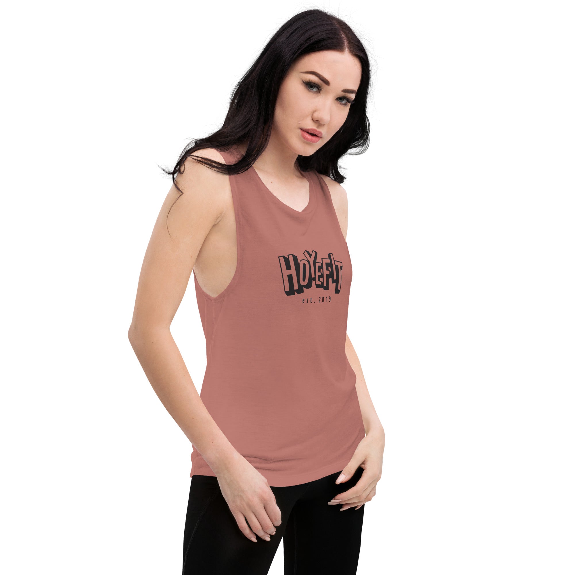 Hoye Fit Block Logo - Light Shirts Black Print