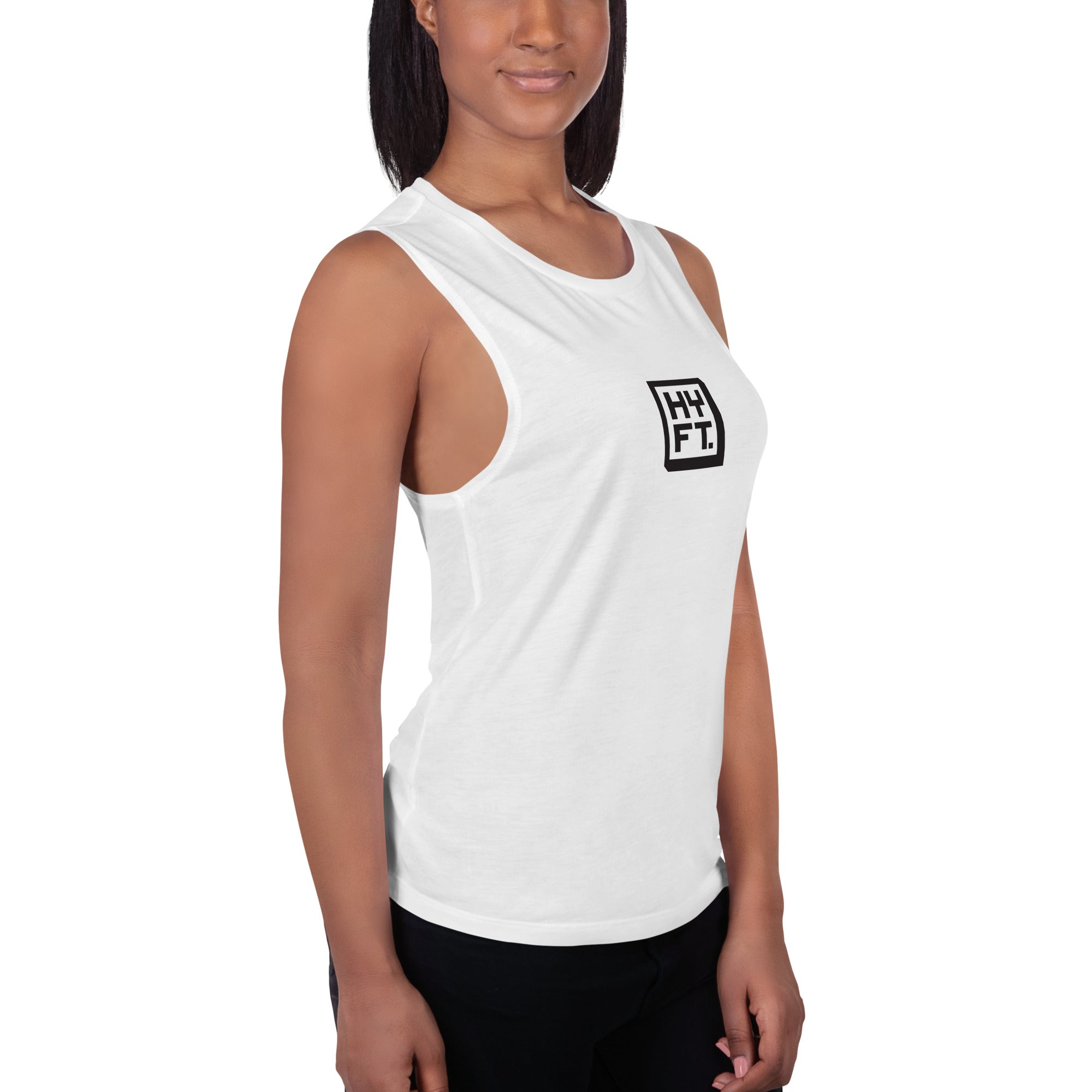 Hoye Fit Boxed Logo - Light Tanks Black Print