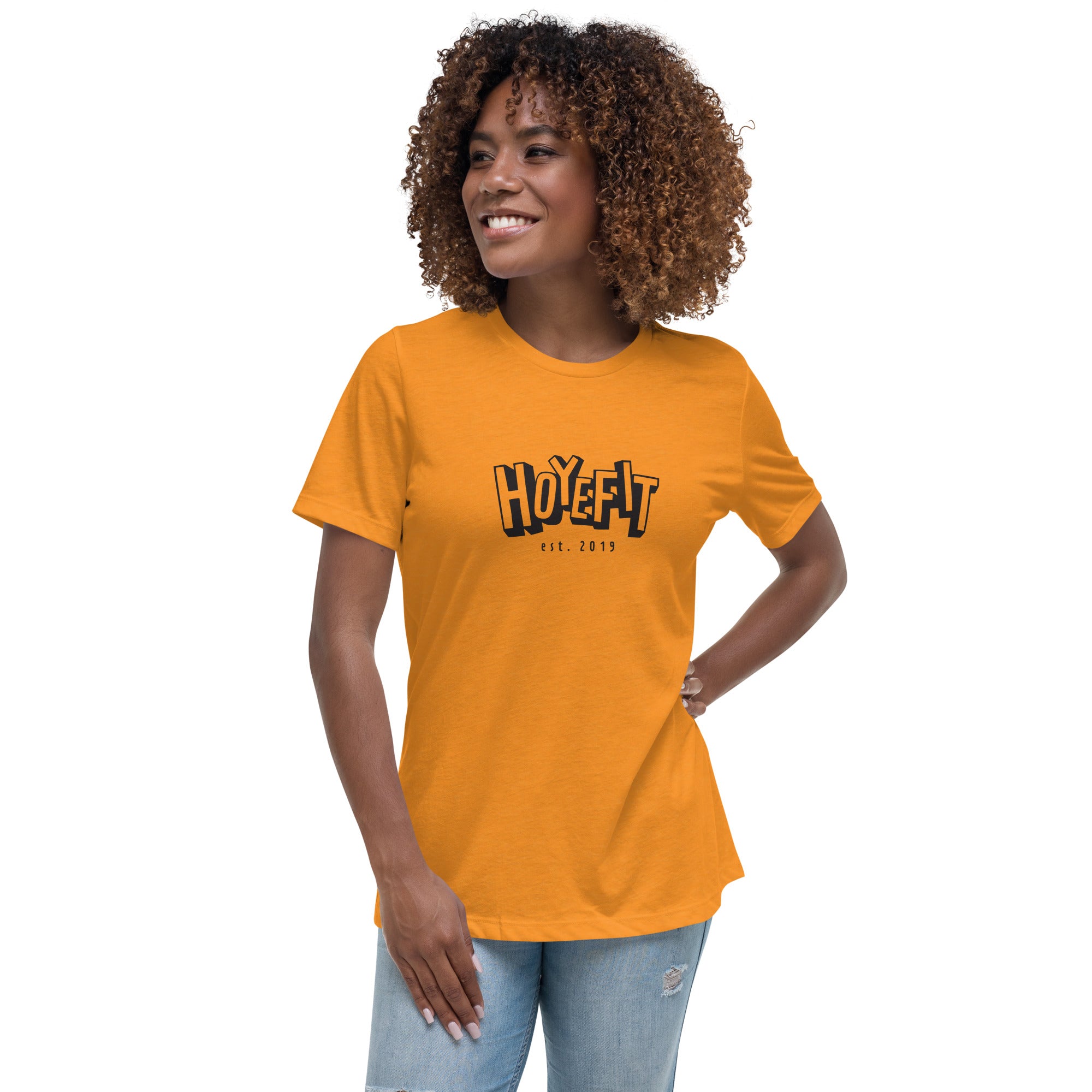 Hoye Fit Block Logo - Light Shirts Black Print