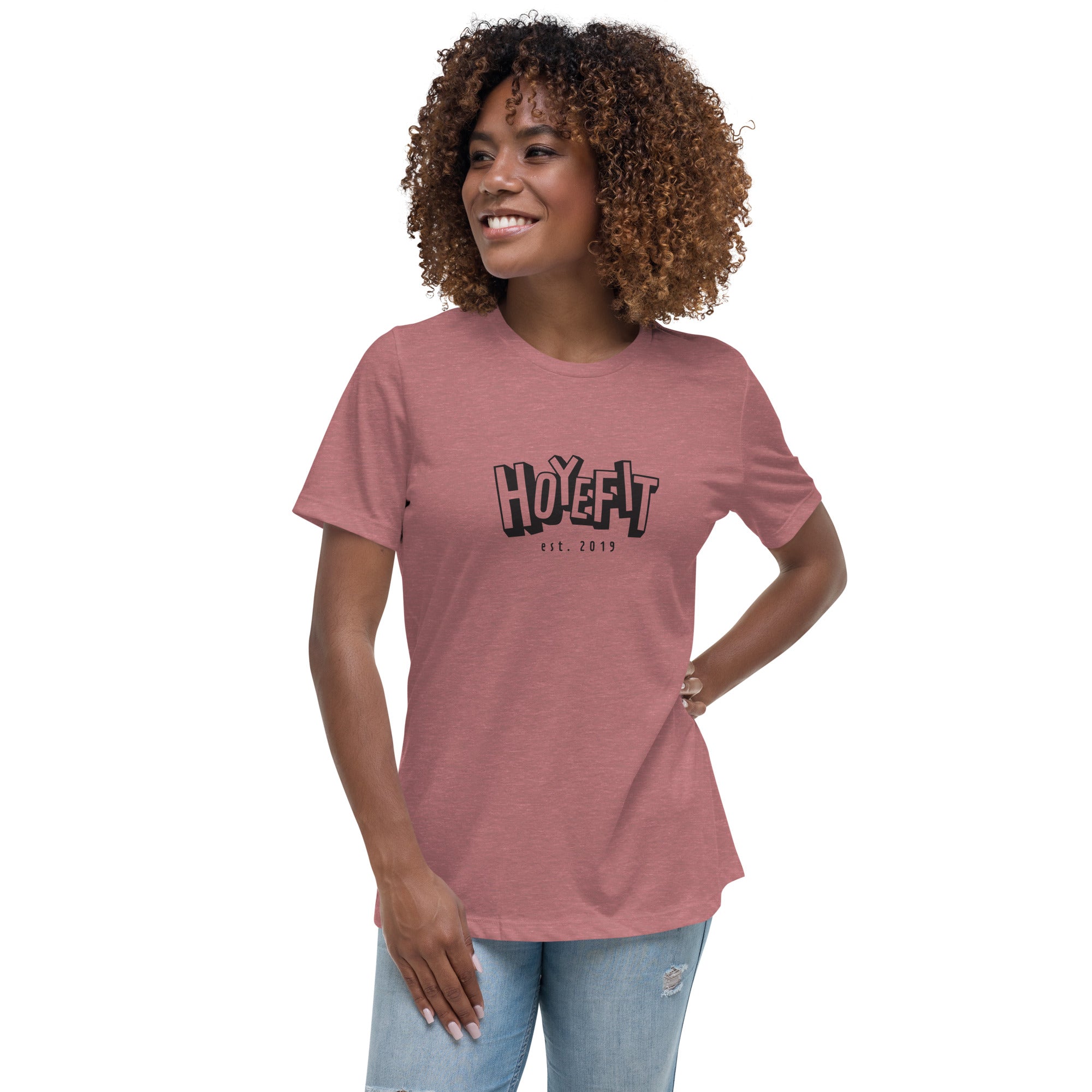 Hoye Fit Block Logo - Light Shirts Black Print