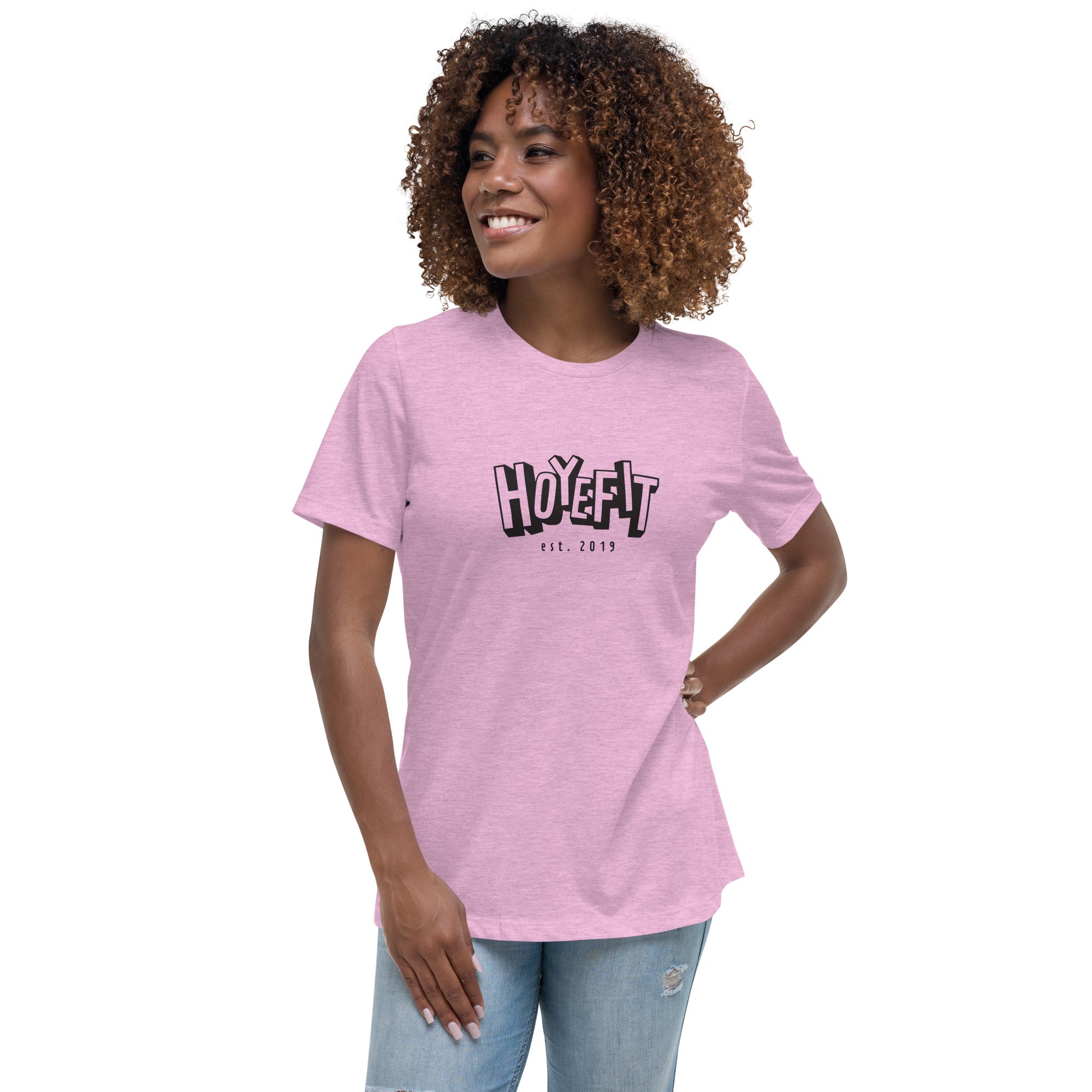 Hoye Fit Block Logo - Light Shirts Black Print