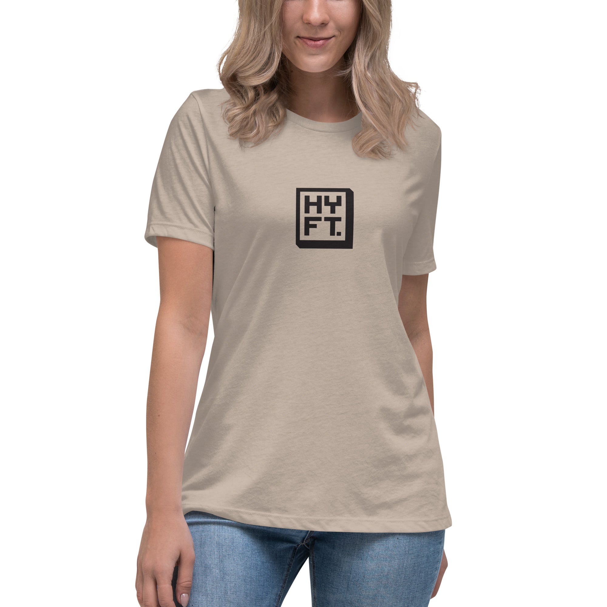 Hoye Fit Boxed Logo - Light Shirts Black Print