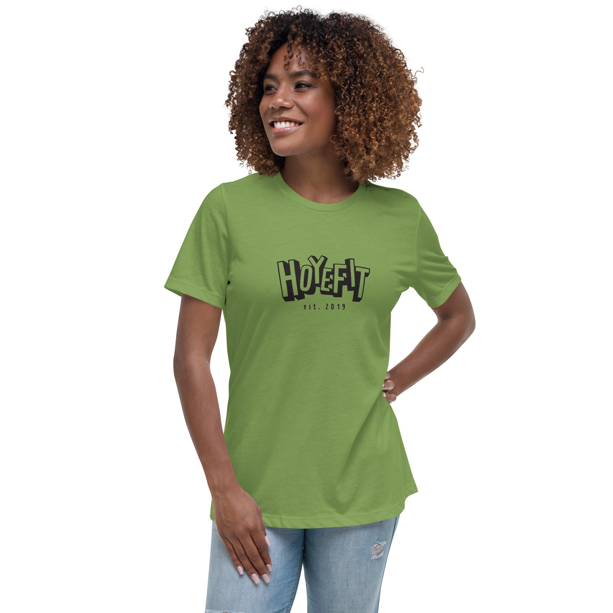 Hoye Fit Block Logo - Light Shirts Black Print