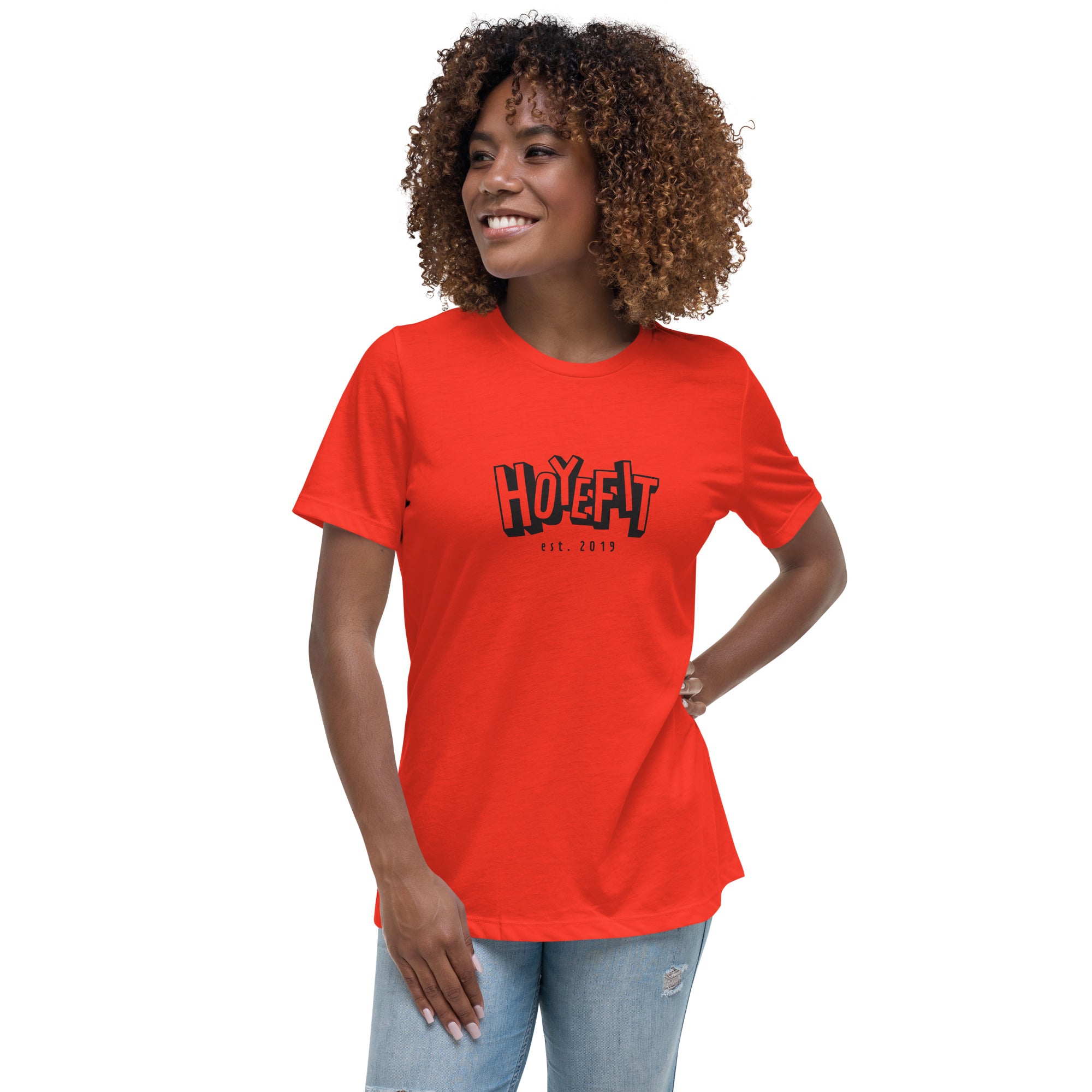 Hoye Fit Block Logo - Light Shirts Black Print